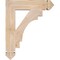 Ekena Millwork Merced Arts & Crafts Smooth Bracket, Douglas Fir, 3 1/2"W x 18"D x 22"H BKT04X18X22MRC03SDF - alternate 4